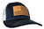 Outdoor Cap Company Trucker Hat Navy/White with USA Flag Leather Patch