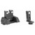 KNS SwitchSight Flip-Up Sight Set for Glock 17, 17L, 19, 22, 23, 24, 25, 26, 27, 28, 31, 32, 33, 34, 35, 37, 38 Gen 1, 2, 3, 4, 5 3-Dot Steel Nitride - Image 1