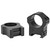 Warne Maxima Horizontal Fixed 1" Scope Rings Matte Black High
