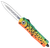 Cobratec Knives MFLGNFS3DAGNS FS-3 Fishing Lure OTF Dagger 3 Inch Green