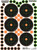 Champion VisiColor Adhesive Targets 3" 5 Pack
