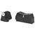 XS DXW Suppressor Height Night Sight Set for Glock 17, 19, 22, 23, 24, 26, 27, 31, 32, 33, 34, 35, 36 Steel Tritium Big Dot Front, White Stripe Rear - Image 2