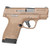 Smith & Wesson Shield Plus 9mm Luger Pistol 3.1" Barrel 13+1 Round Flat Dark Earth (Tritium Night Sights, Optics Ready, Manual Safety)