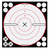 Birchwood Casey Shoot-N-C White/Black 8" X Bullseye Reactive Targets 6PK