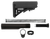 Tacfire Mil-Spec Buffer Tube Kit with Stock and Buttpad AR-15 Black