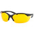 Honeywell Safety Products Uvex Vapor II Shooting Glasses Black Frame/Orange Lens