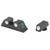 Meprolight Tru-Dot Sight Set Glock 9mm .357 Sig 40 S&W .45 GAP Green Tritium