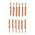 BRONZE RIFLE BORE BRUSH, 375 CALIBER, 8-32M, 12 PACK