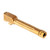 9MM LUGER 4.02” THREADED SS BARREL GOLD TIN PVD