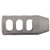 QUICK DISCHARGE BRAKE 30 CALIBER 9/16-28 SS SILVER