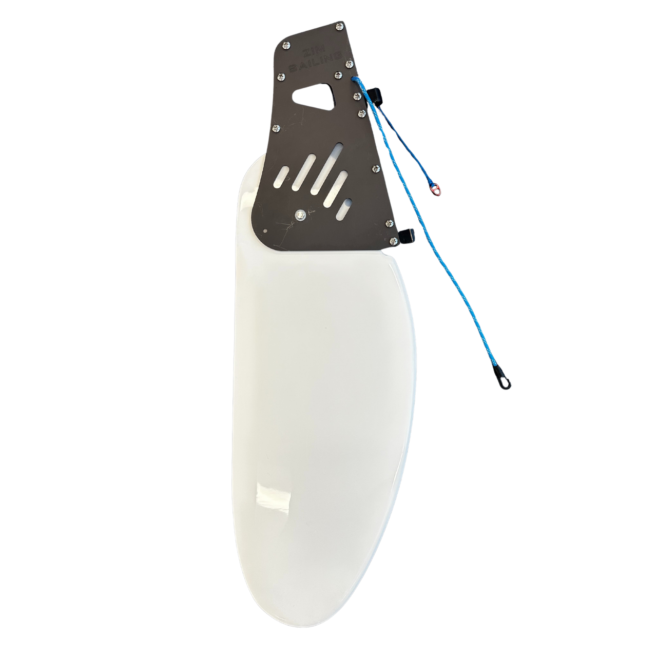C420 Rudder (Rigged, V1, White) | Zim Sailing