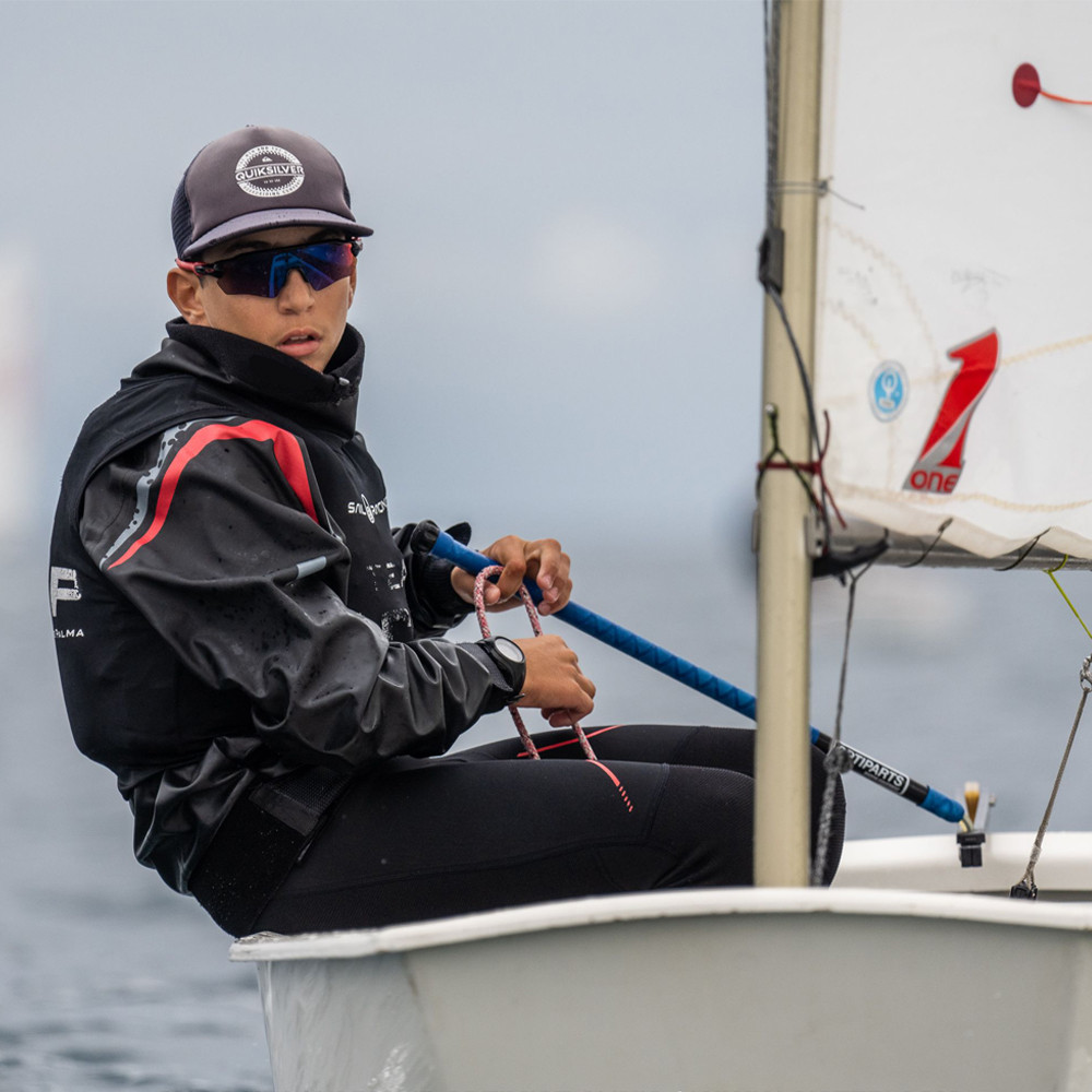 Opti Tiller Extension X-Grip - Blue | Zim Sailing