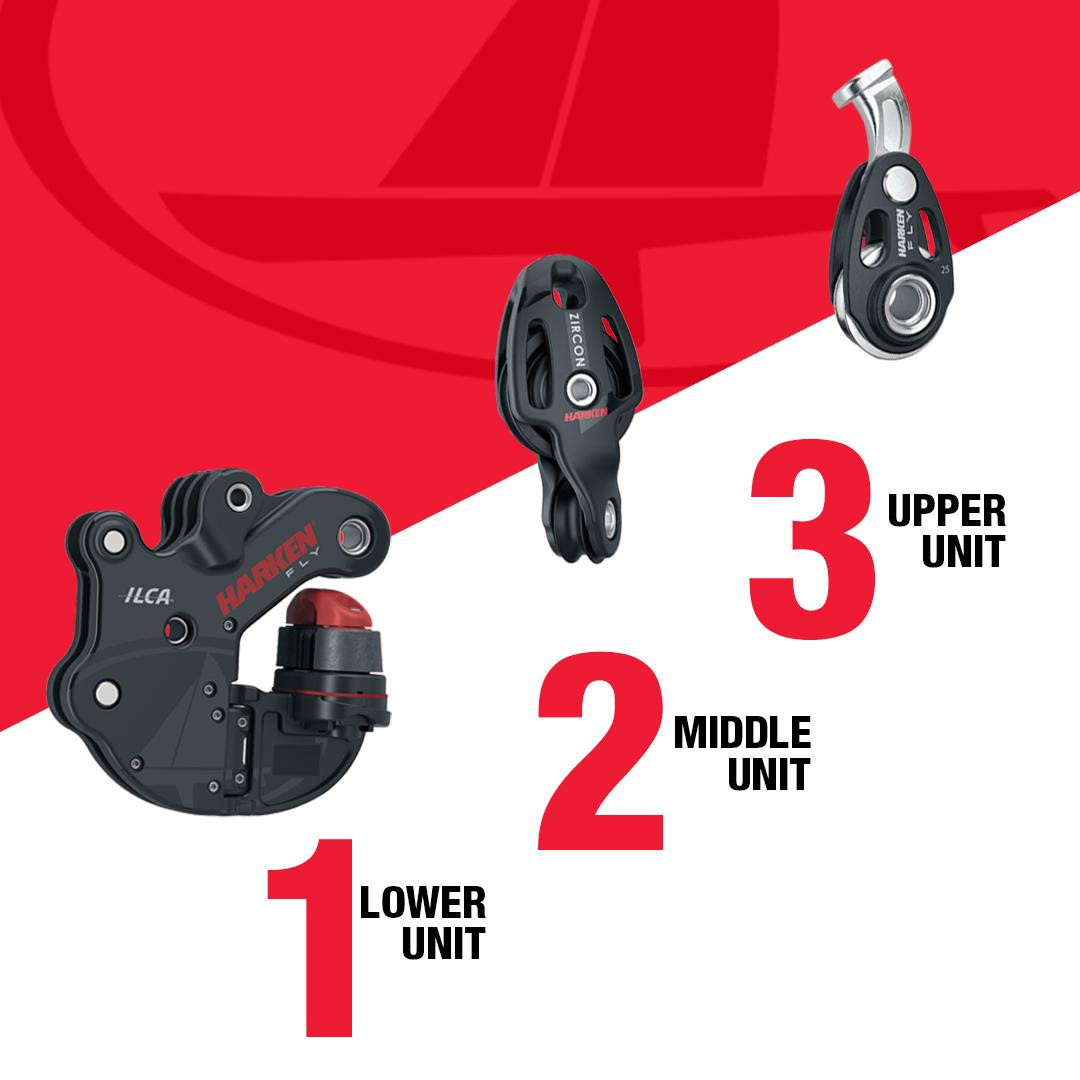 ILCA 29/18mm Zircon Twisted Fiddle (Harken) | Zim Sailing