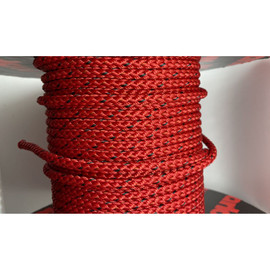 Spool - 6mm Marlow 8 Plait Red 656 Ft