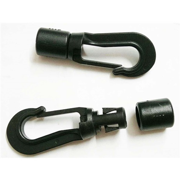 8mm Shock Cord Hook (Plastic)