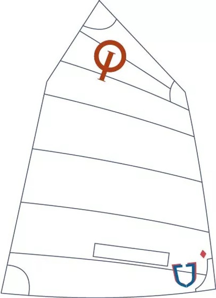 J Sails Opti Race Sail 2.0 - Red (95lbs<)
