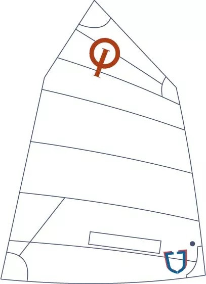 J Sails Opti Race Sail Classic - Blue