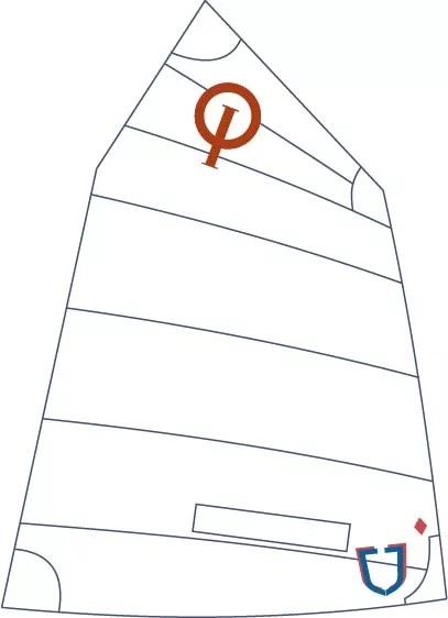J Sails Opti Race Sail 2.0 - Red (95lbs<) | Zim Sailing
