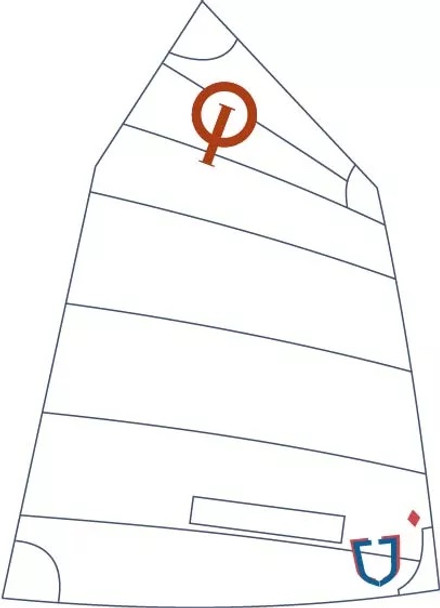 J Sails Opti Race Sail 2.0 - Red (95lbs<)