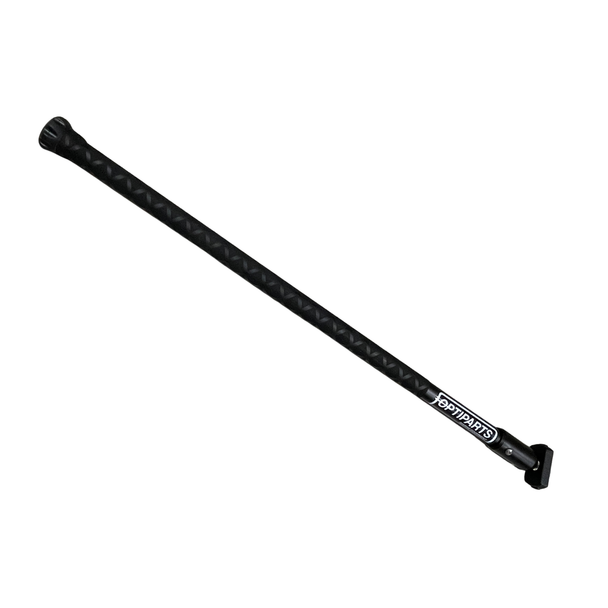Tiller Extension - 24 in X-Grip with Swivel - Black (Optiparts)
