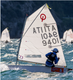 J Sails Opti Race Sail 3.0 - Blue (77-99lbs)