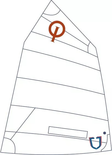 【未使用】SAIL セイル　セット J Sails Opti Race Sail Classic - Blue | Zim Sailing