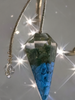 DEEP GREEN, BLUE AND CLEAR JUMBO PENDULUM