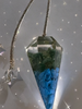 DEEP GREEN, BLUE AND CLEAR JUMBO PENDULUM