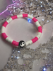 Neon Pink Yin Yang Bracelet