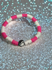 Neon Pink Yin Yang Bracelet
