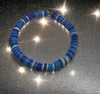 BLUE STRIPE GOOD VIBES BEACH BRACELET