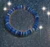BLUE STRIPE GOOD VIBES BEACH BRACELET