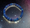 BLUE STRIPE GOOD VIBES BEACH BRACELET