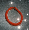 BRIGHT DARK CORAL GOOD VIBES BEACH BRACELET