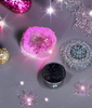 Small Natural Crystal Spar Specimen Electroplated Pink Geodes, Angel Aura Quartz
