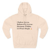 Three-Panel Fleece Hoodie