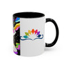 Neon Chakra Accent Coffee Mug (11, 15oz)