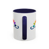 Neon Chakra Accent Coffee Mug (11, 15oz)