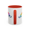 Neon Chakra Accent Coffee Mug (11, 15oz)