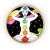 Neon Chakra Wall Clock