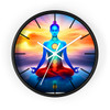 Colors of  Yoga Wall Clock