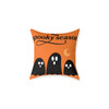 Spooky Square Poly Canvas Pillow