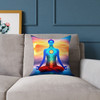 Chakra Square Poly Canvas Pillow