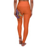 Orange Crystal Ball High Waisted Yoga Leggings (AOP)