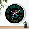 Spiritualism Live Good Vibes Only Wall Clock