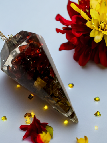 RED AND BROWN JUMBO PENDULUM