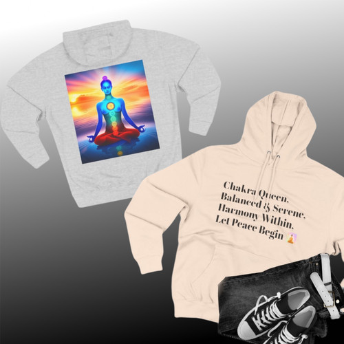 Three-Panel Fleece Hoodie
