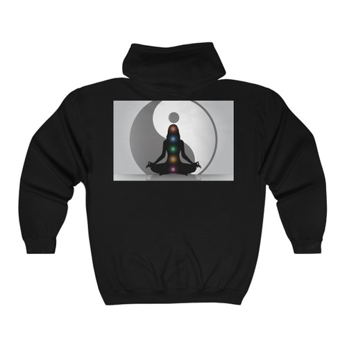 Ying Yang Unisex Heavy Blend™ Full Zip Hooded Sweatshirt