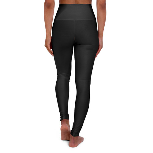 Halloween Boston Terrier Black High Waisted Yoga Leggings (AOP)