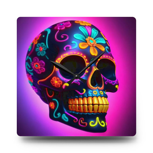 Neon Skill Acrylic Wall Clock